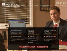Tablet Screenshot of kingatlaw.com